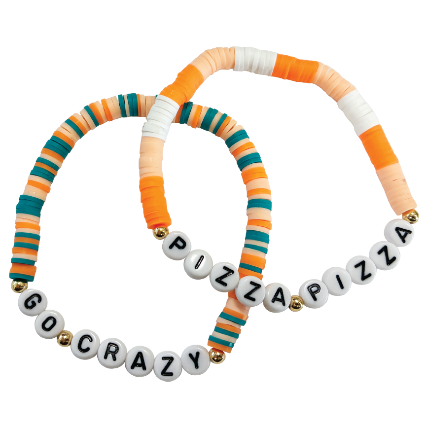 Go Crazy! & Pizza Pizza Friendship Bracelets