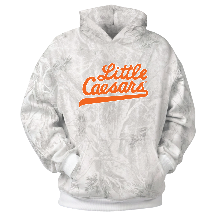 Vintage Script Camo Hoodie