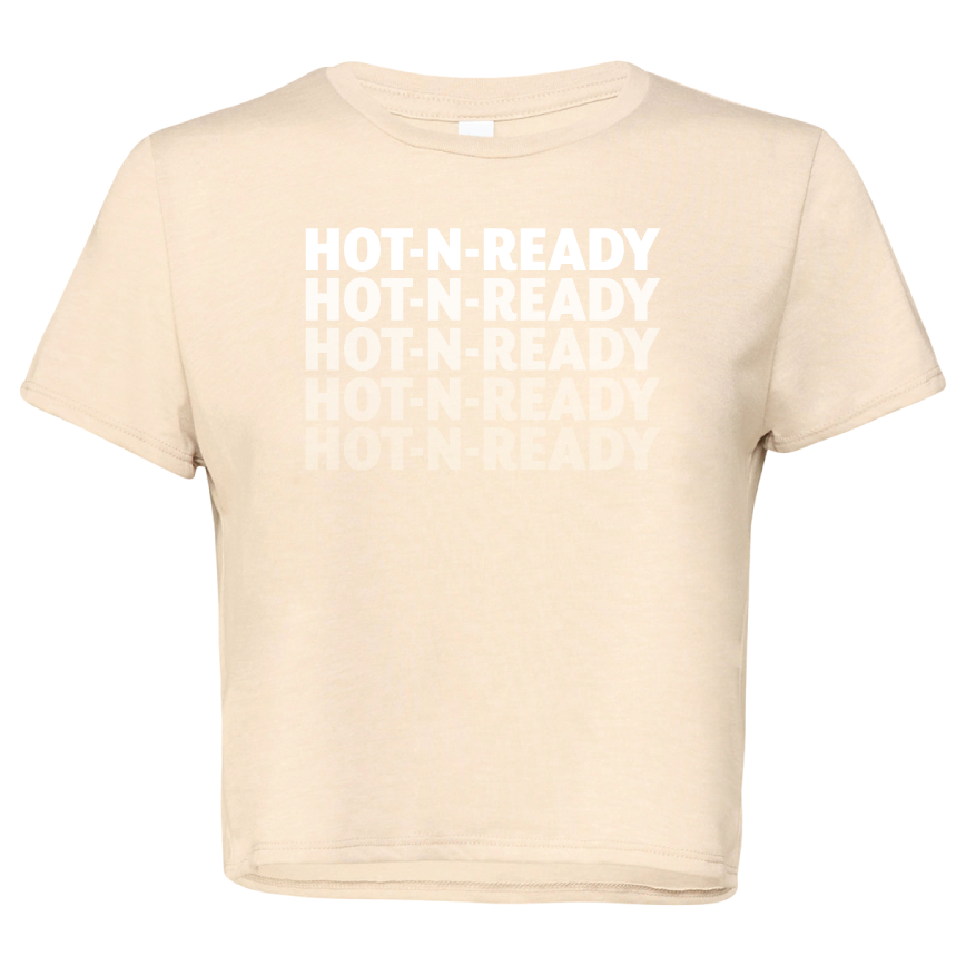 Ladies Hot-N-Ready® Fade Flowy Cropped T-Shirt