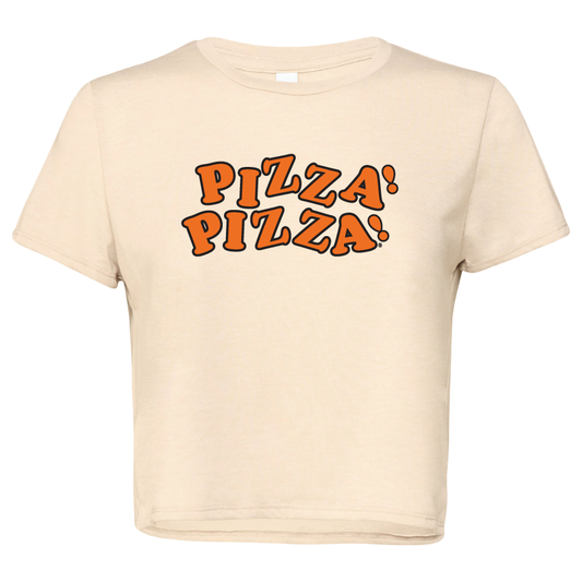 Ladies Pizza!Pizza!® Flowy Cropped T-Shirt