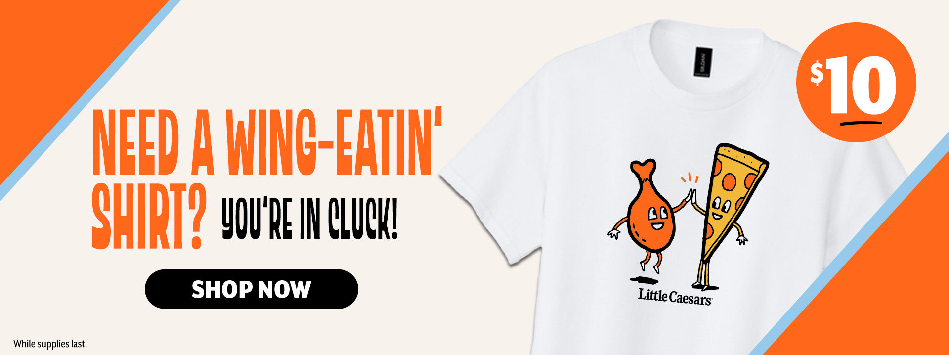 Need a wing-eatin' shirt? You're in cluck!  Shop now. While supplies last.