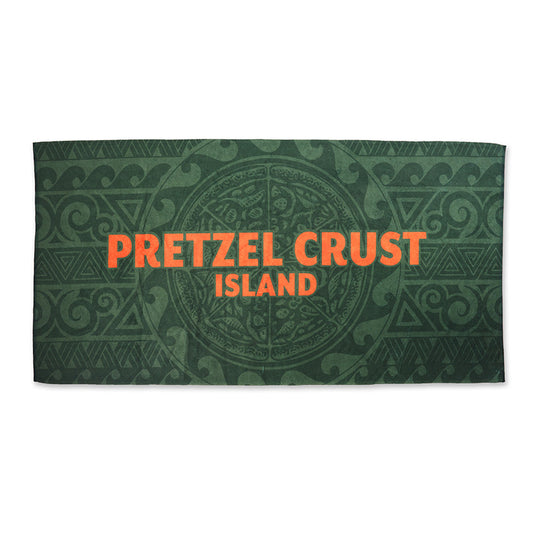 Pretzel Crust Island Beach Towel