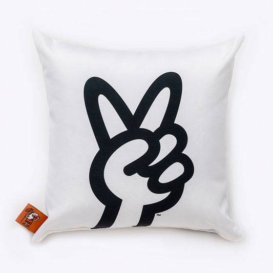 Two-Sided Peace Sign/Thumbs-Up Pillow